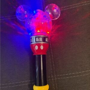 Kids Light-Up Mickey bubble Wand Toy - Red/Black/Yellow